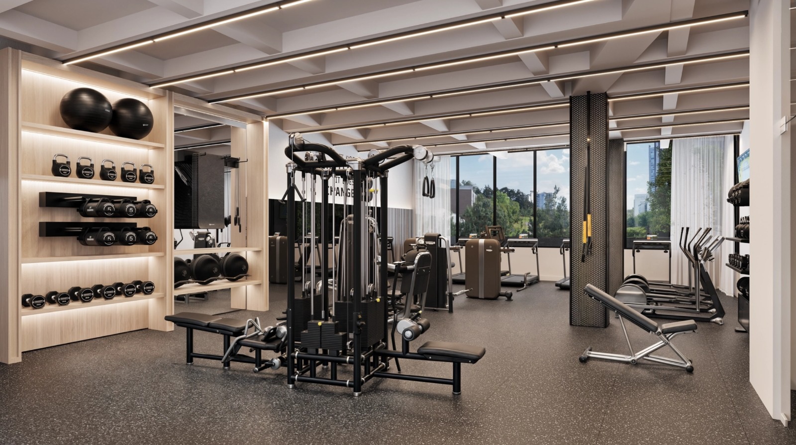 Gimnasio del desarrollo · BLUE Bosque Real · 155 m²