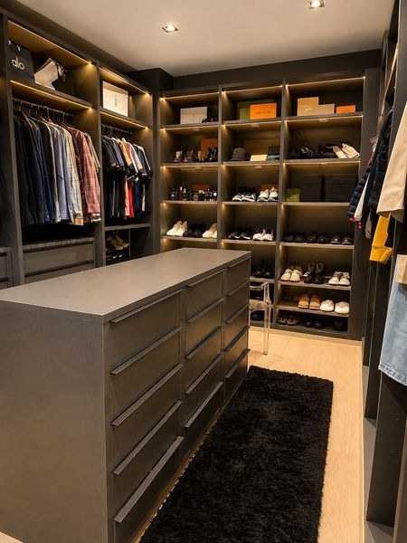 Vestidor amplio de la Master Suite
